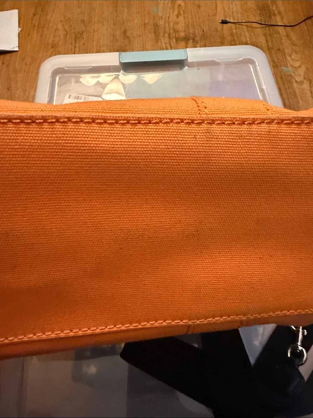 Marc Jacobs Orange / tangerine Canvas 'The Tote Bag' medium size used